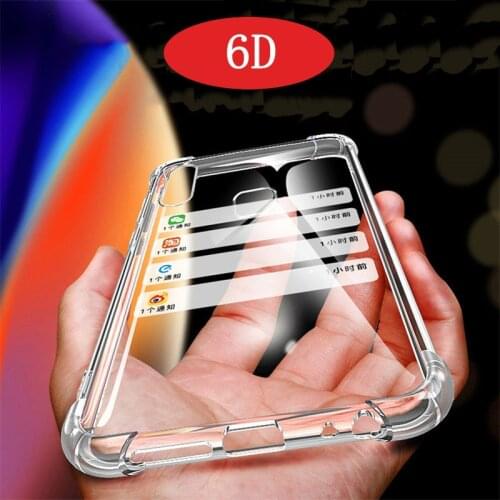 6D Anti-Knock TPU Case for VIVO Y9S Y7S Y20 Y3 Y17 Y15 Y50 Y30 Y70 Y51S Y83 Y91C Y90 Y95 X50 X30 X27 Pro X21 X21i Clear Cover