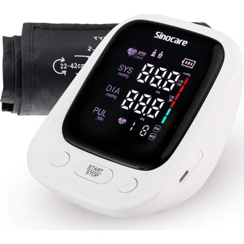 Adjustable Cuff 2-Users Mode Sinocare sphygmomanometer Arm Blood pressure monitor Professional Digital Blood pressure monitor