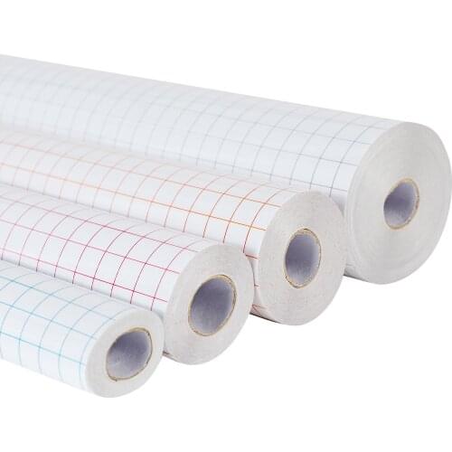 Self-adhesive PET Lettering Transfer Film Transparent Alignment Grid Decorative Tape for Advertising