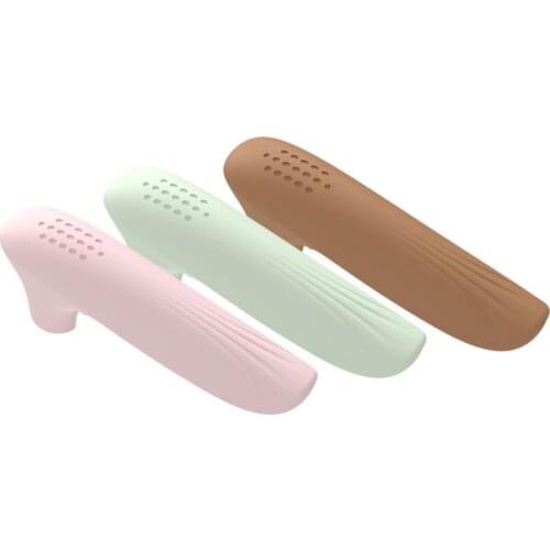 2 Pcs Silicone Anti Collision Static Door Handle Protector Covers Child Safety Knob Sleeve