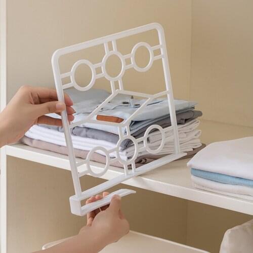 1pcs Closet Shelf Dividers Organizer Adjustable Wardrobe Partition Kitchen Cabinets Clothes Divider Organizer for Closet Decor