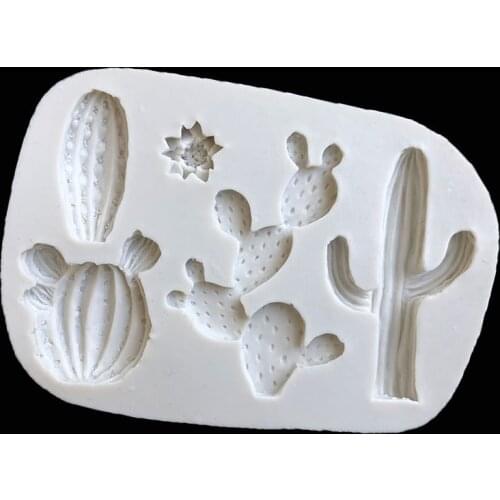 11.2*8*1CM DIY Sugar Craft Cake Vintage Petal Cactus Cake Silicone Mold Fondant Mold Cake Decorating Tools Gum Paste Mold