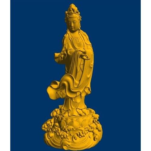 3d relief stl model for cnc artcam 3d models Goddess Of Mercy_11