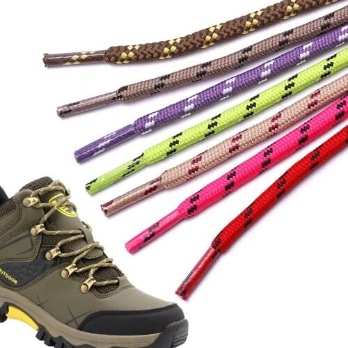 5MM Wide Of New Hiking Boots Shoelaces Polyester Wearable Non-slip Shoelace Sneakers 80/100/120cm 7 Colors Shoes Lace 2021