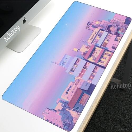 900x400mm Moon Large Computer Anime XXL Mouse Pads Soft Rubber MousePad Laptop Desk Keyboard Pad XL Table Mat for Playing Games