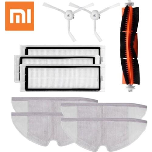 For Xiaomi Roborock S50 S51 S55 Accessories Xiaomi Vacuum Cleaner Parts Side Brush Hepa Filter Roller Brush Mop Cloth