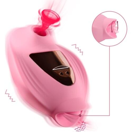Taoboo Clitoris Stimulator Oral Tongue Pussy Licking Sex Toys Sucking Vibrator For Women Clit Nipple Sucker for Adults Couples