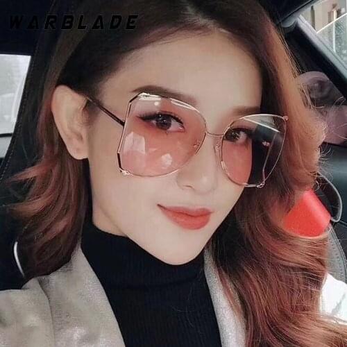 Big Suqare Gold Clear Glasses Frames For Women Metal Designer Eyeglasses Transparent Lens Sun glasses Eyewear Computer Glass