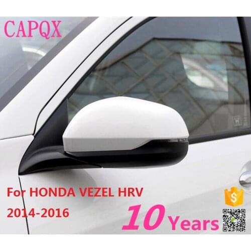 CAPQX Automatic folding Electric heated side mirror with LED turn signal for 2014 2015 2016 HONDA VEZEL HRV rearview mirror 8pin