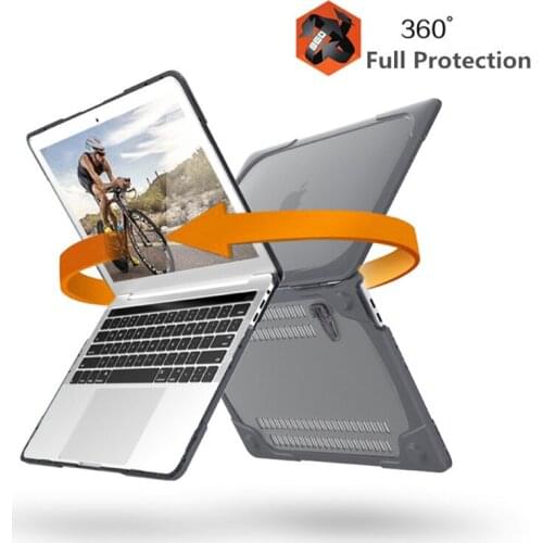 Ruged cover for Apple Macbook Pro 13 2020 Protective Shell for Air 13 2019 laptop Touch bar Shockproof cases build-in Stand