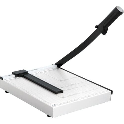 Deli manual cutting paper machine office manual paper cutter A4 photo paper cutter steel multifunctional manual cutting Supplies