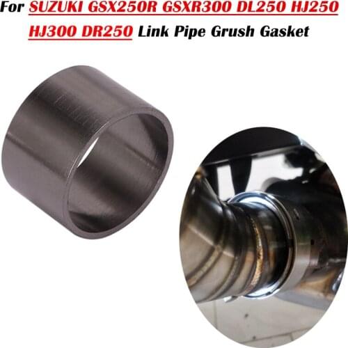 For SUZUKI GSX250R GSXR300 DL250 HJ250 HJ300 DR250 Motorcycle Exhaust Moro Escape Modified Middle Link Pipe Crush Gaske Muffler