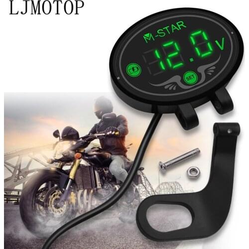 For YAMAHA mxt850 niken gt XT1200Z yzf r1 r3 r25 r6 r125 Motorcycle Digital Panel Voltmeter Voltage Meter Tester Led Display