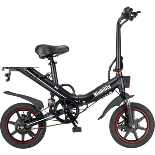 [EU Direct] Niubility B14 Electric Bike 400W 14 Inch Fat Tires Cruiser Electric Bicycle 15Ah 48V 25km/h Top Speed Folding E-Bike