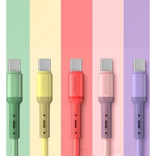 USB Type C Cable Liquid Silicone Fast Charging Micro USB Cable For Samsung Xiaomi HTC Huawei Charger Data Cable Mobile Phone
