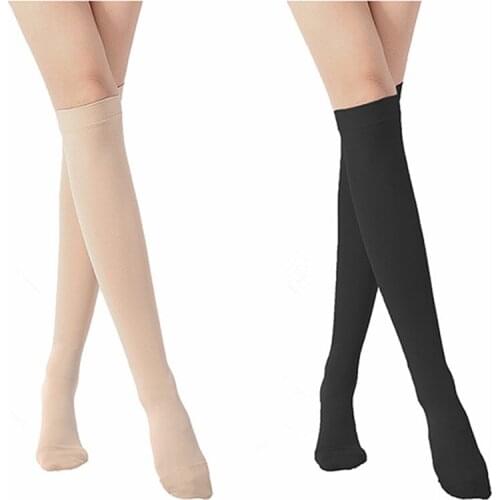 Compression Socks Slimming Socks 20-30mmHg Elastic Nursing Socks Compression Under Knee Socks