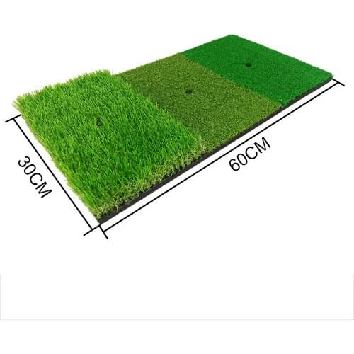 60X30cm Golf Hitting Mat Grasses Golf Training Aids Indoor Outdoor Tri-Turf Golf Hitting Grass Golf Mats