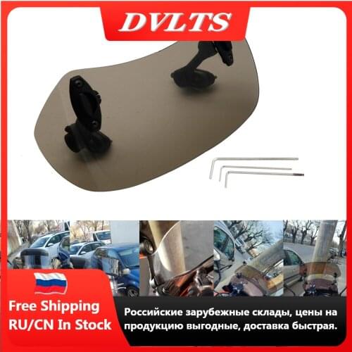 Motorcycle Parts Adjustable Clip On Windshield Extension Spoiler Windscreen Air Deflector For BMW Honda Suzuki Yamaha Kawasaki