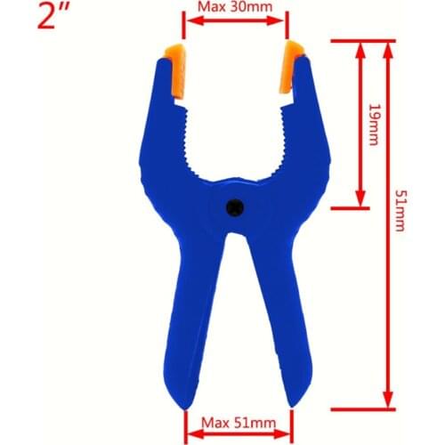 10pcs 2inch Spring Clamps DIY Woodworking Tools Plastic Nylon Clamps For Woodworking Spring Clip Photo Studio Background Clamps