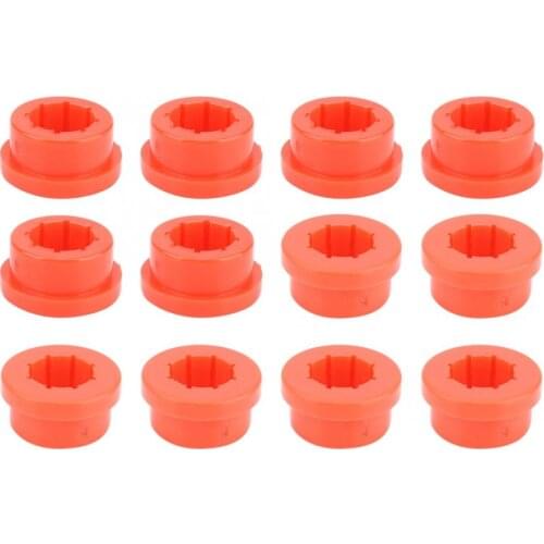 12pcs Replacement Bushings Lower Control Arm Rear Camber Fit for Civic Integra Red Rear Camber Bushings Car Accessories