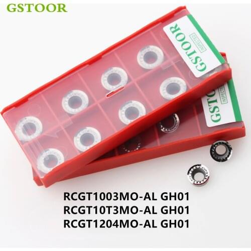 10PCS RCGT1003MO-AL RCGT10T3MO-AL RCGT1204MO-AL GH01 Milling Inserts CNC Mill Turning Tools Lathe Cutting Tool Parts For AL