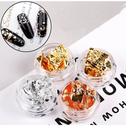 High Quality New Manicure Gold and Silver Foil DIY Nail Decoration Products Ultra-thin Gold Paper Printed Foil Foil Sticker