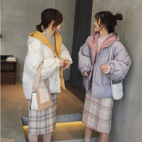 Womens new winter coat can be worn on both sides