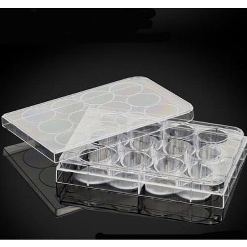1pc 12 well Tissue culturetreated Cell Culture Plates TC Flat Bottom Lab supplies