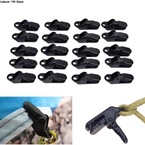 20Pcs Outdoor Camping Plastic Car Boat Snap Tent Clips Clamp Camping tent Tarp Clips Canopy Clamp Kit Awning Set Cover