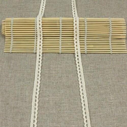20YARDS 1.0cm Width 100% cotton S shape single weaving lace trims home garden decorative accessory Z596