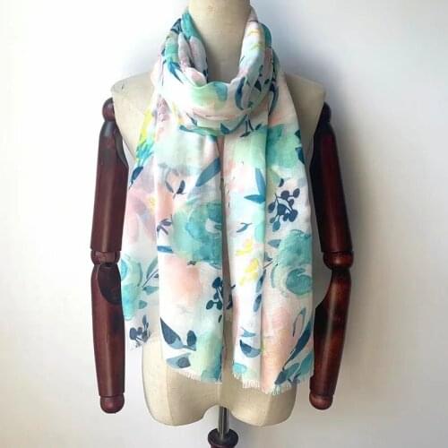 2021 Fashion Women Floral Printed Cotton Scarf Printed Scarf 10pcs/lot