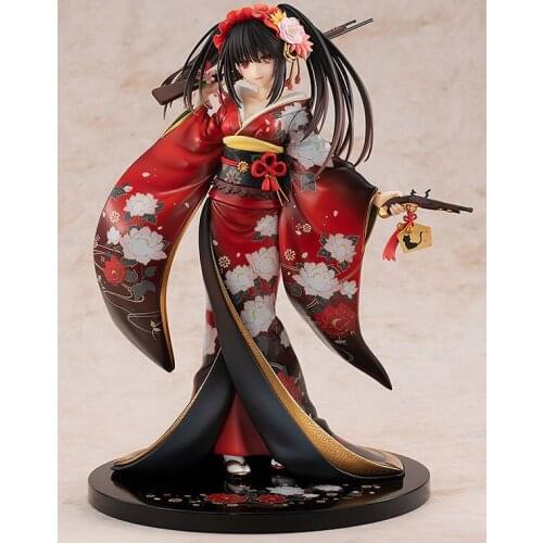 2021 Japanese original anime figure DATE A LIVE Tokisaki Kurumi kimono ver action figure collectiable model for boys