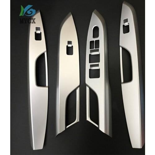 4pcs Car Styling Stainless Steel Door Handle Holder Window Lift Switch Cover Trim Accessories For Suzuki Vitara 2016 2017 2018