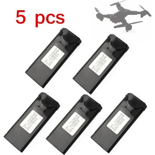 5pcs/lot 3.7V 900mAh Rechargeable LiPo Battery for VISUO TIANQU XS809W FPV Quadcopter RC Drone Part Aircraft Helicopter Battery