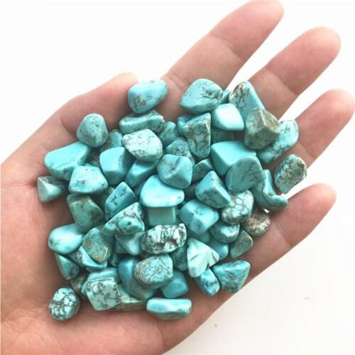 8-12mm Green Turquoise Calaite Gravel Rock Crystal Quartz Mineral Specimen Tank Garden Natural Quartz Crystal 50g