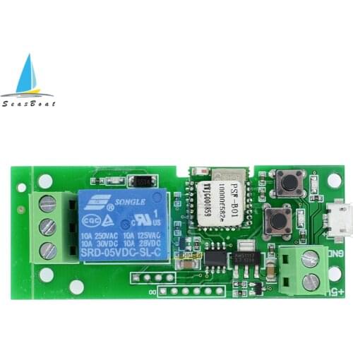 EweLink Smart USB DC 5V 433Mhz 1 Channel Jog Inching Self-locking WIFI Wireless Switch Smart Home Remote Control Relay Module