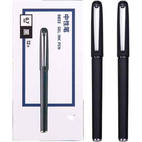 Gel Pen Student Gel Pen Black 0.7mm Large-Capacity Ink Storage Business Office Black Signature Pen Student Learning