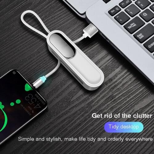 Geschikt voor Android iPhone Type-C mobile phone remote control multifunctional USB USBéenvoor drie datakabels, magnetische data