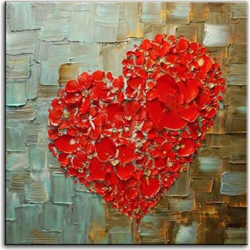 Oil Painting Decor Money tree Art handmade Modern Canvas on Palette knife Tree 3D Painting to express love 2019042508