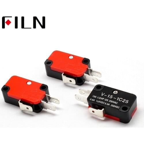 250V 16A Microwave Oven Door Arcade Cherry Push Button SPDT 1 NO 1 NC Micro Switch V-15-1C25