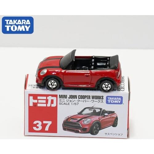 Takara Tomy Tomica Mini John Cooper Works Jcw Alloy Diorama Convertible Car Model Collection Miniature Carros NO37 Toys