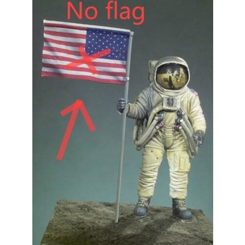 1/32 resin die-cast model American moon landing character not including flag resin white model handmade free shipping