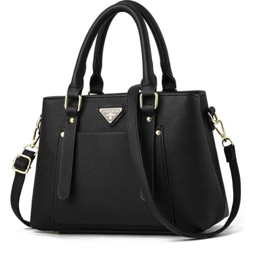 Trendy 2019 Women PU Leather Handbags Ladies Shoulder Bags High Quality Female Crossbody Bag Fashion rivets 7 Colors