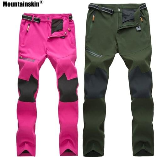 Mountainskin Mens Womens Summer Hiking Thin Pants Outdoor Sports Breathable Climbing Trekking Camping Male Female Trousers VA439