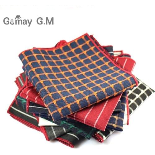 Men Suits Polyester Designer Handkerchiefs Fashion Woven Pocket Square Hankies Business Casual Square Pockets Hanky