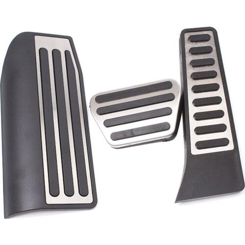 Gas Brake Clutch Pedal Pad PlateFor Land Rover Range Rover Pedal 2005-2012 AT Stainless Steel Pedal Accessories Styling