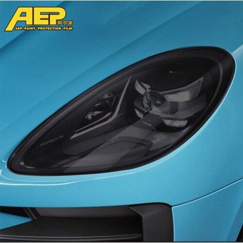 TPU Transparent Black Car Headlight Protective Film Anti-scratch Sticker for Porsche Panamera 2010-2016 2017-2021 Accessories