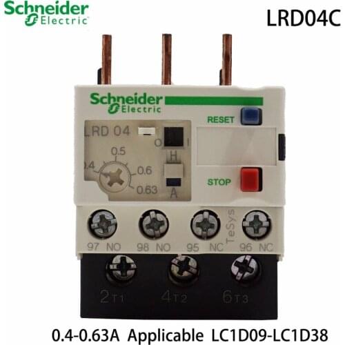 Schneider Electric LRD04C contactor LR-D04C 0.4-0.63A LC1D TeSys contactor thermal overload relay brand new original export