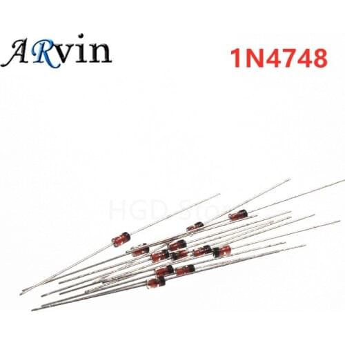 50pcs Zener Diode 1W 22V DO-41 IN4748A 1N4748A 1N4748