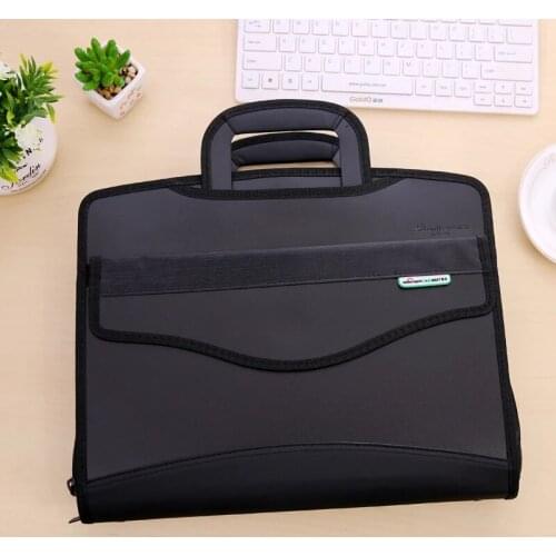 Document bag canvas office mens tote bag business multi-layer Oxford briefcase female simple information package
